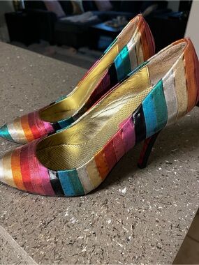 Betsey Johnson rainbow heels